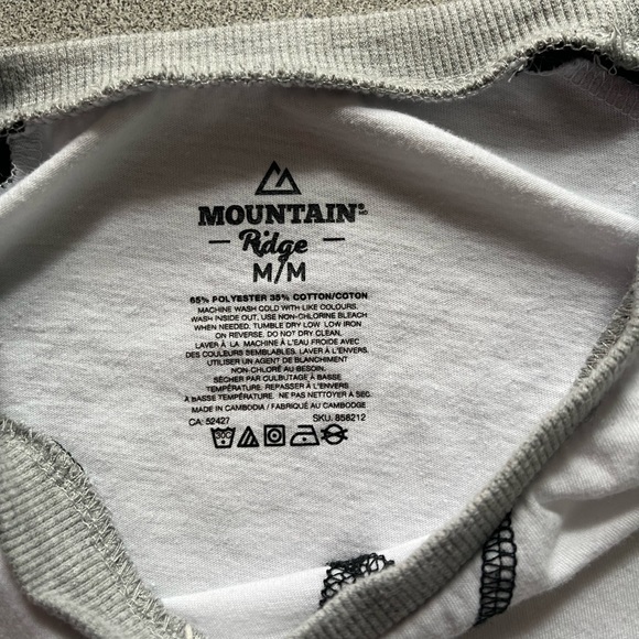 Mountain Ridge Moose Baseball Style Pj Top Size Medium - Picture 6 of 9